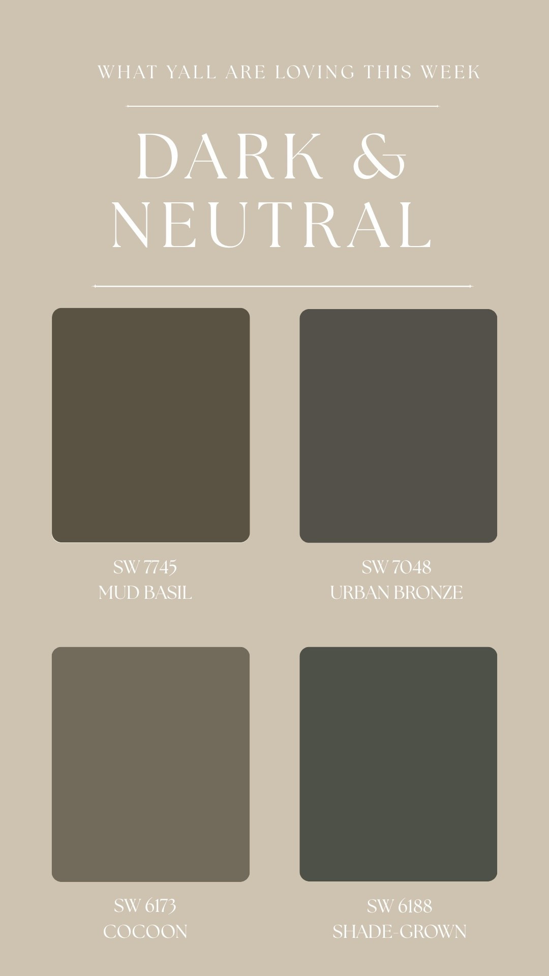 Color drenching our Jack and Jill in Urbane bronze and having champagne bronze hardware 👌🏼

•
•
Paint colors, bathroom decor, living room interior design, moody organic modern home

#LTKHome