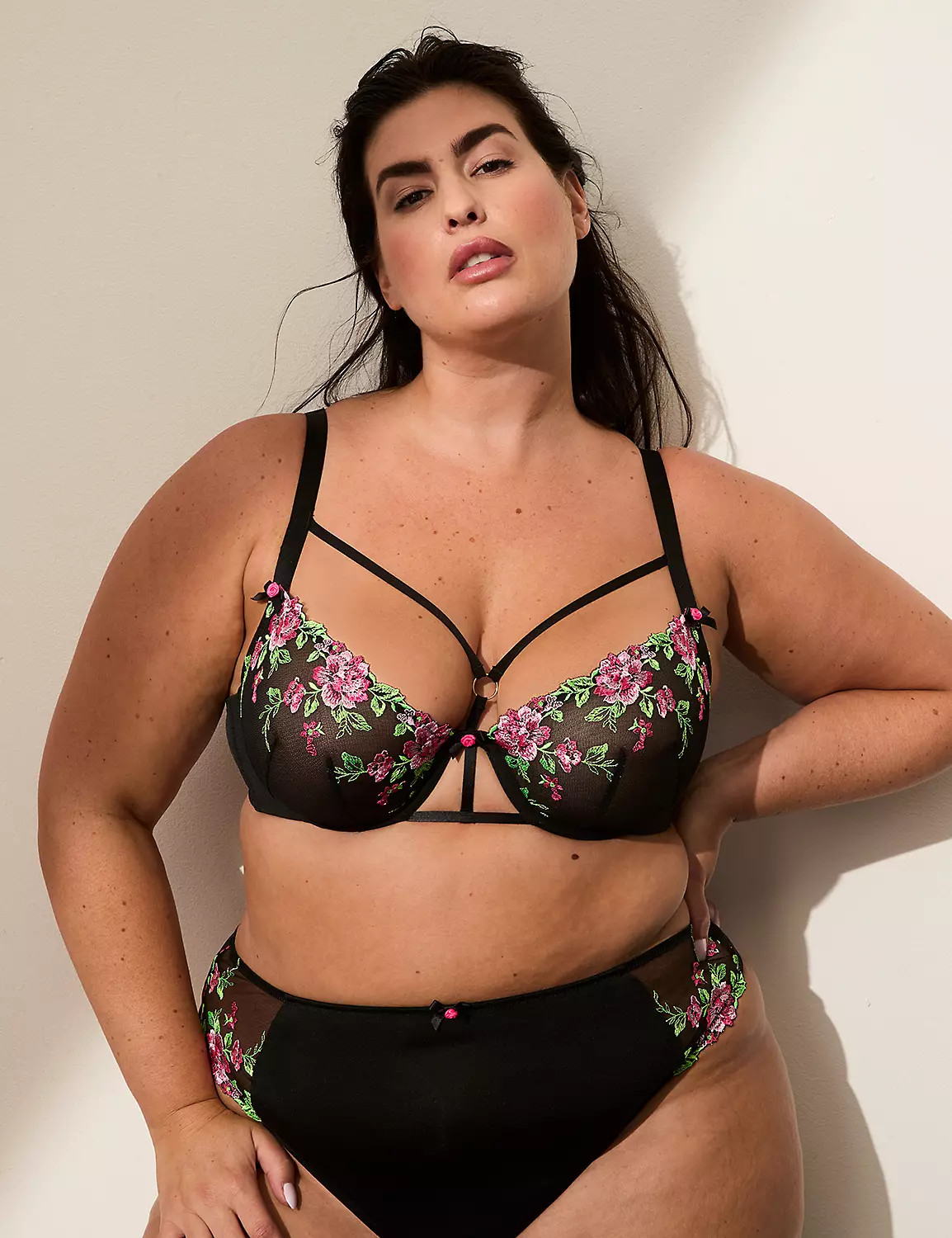 Embroidered Unlined Balconette Bra | Lane Bryant (US)