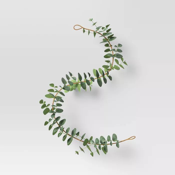 60" Eucalyptus Garland Green - Threshold™ | Target