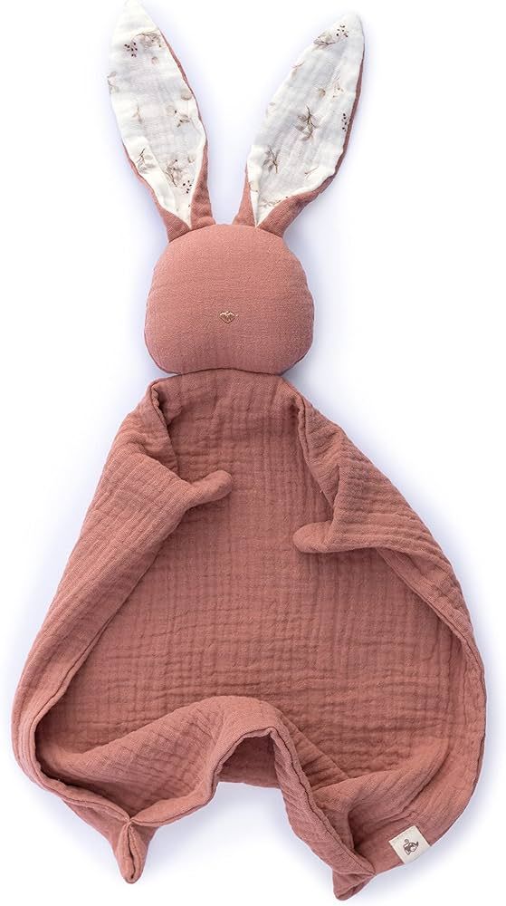 Mikito Organic Cotton Baby Muslin Lovey Bunny - Oeko-TEX & GOTS Certified - Security Blanket & Pe... | Amazon (US)