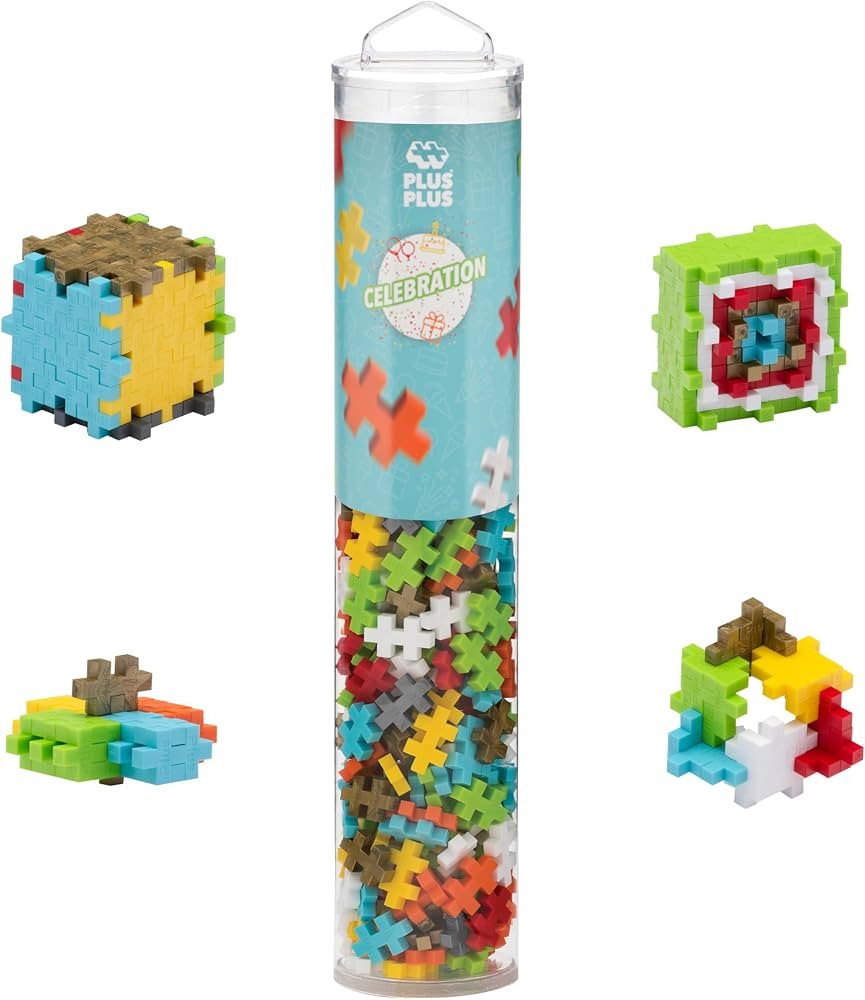 PLUS PLUS - Open Play Tube - 240 Piece Celebration Mix - Construction Building Stem/Steam Toy, Mi... | Amazon (US)