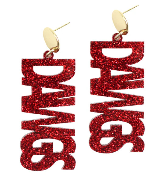 Dawgs Acrylic Earring | Bourbon and Boweties
