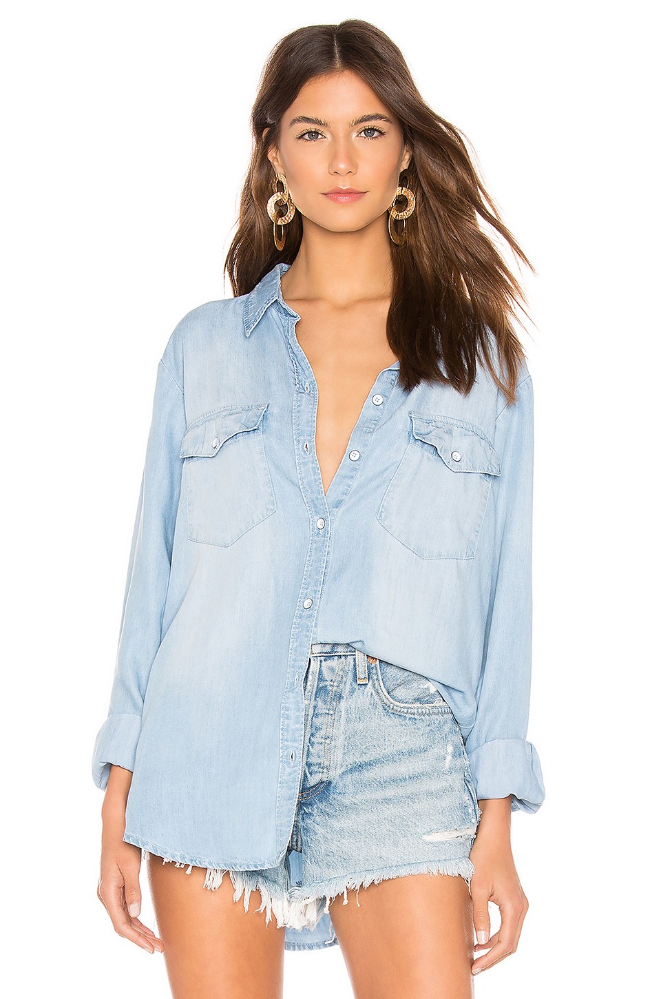 Boyfriend For Life Denim Shirt | Revolve Clothing (Global)