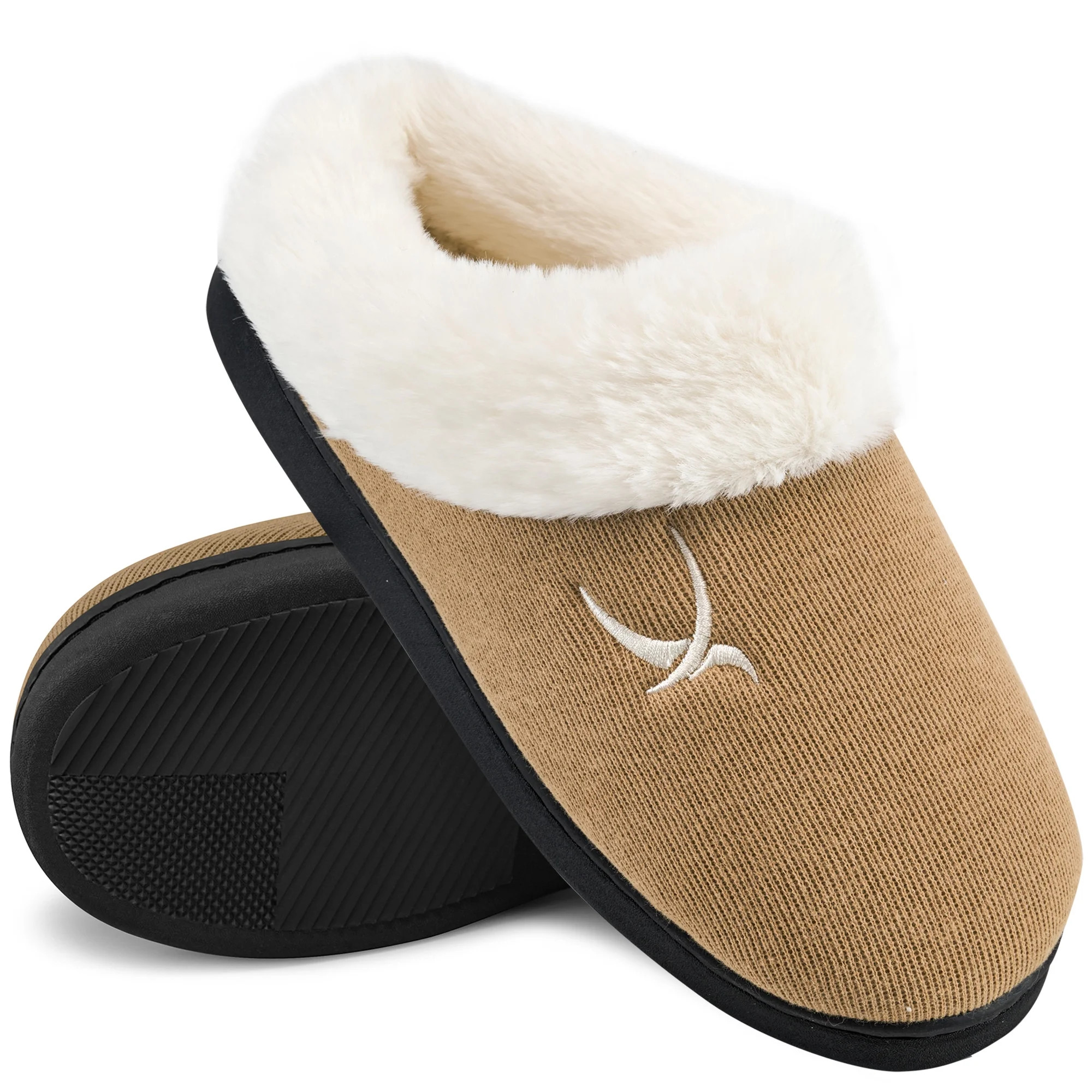 Ecetana Womens Slipper With Memory Foam Fluffy Soft Warm Slip On House Shoes | Walmart (US)