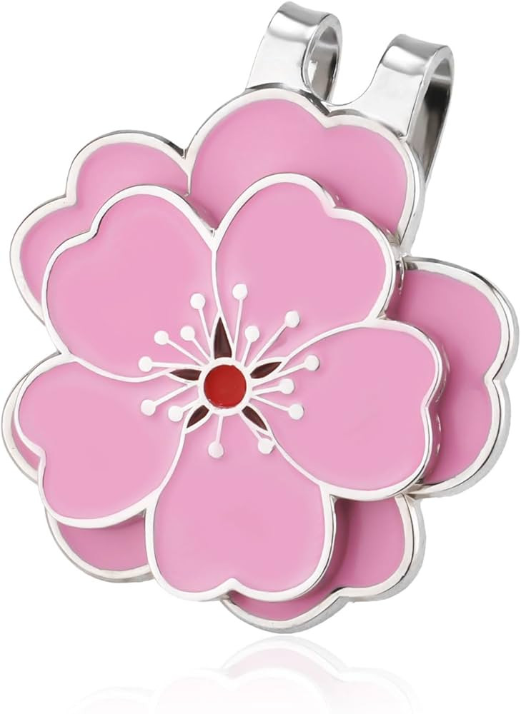 Magnetic Golf Ball Marker with Golf Hat Clip, Magnetic Ball Marker Hat Clip Flower Shape Golf Bal... | Amazon (US)