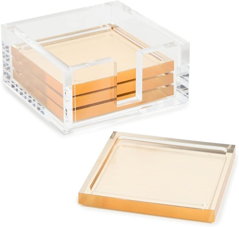 Women's Acrylic Coasters - Gold | Amazon (US)