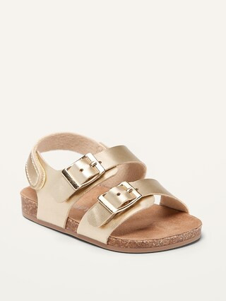 Faux-Leather Double-Buckle Sandals for Baby | Old Navy (US)