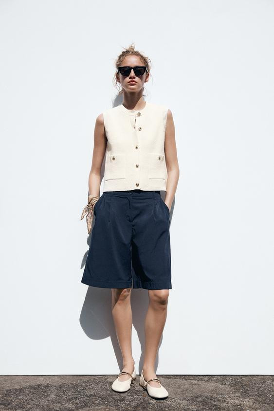 SMOOTH KNIT VEST TOP | Zara US