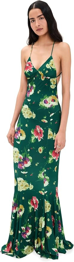 Norma Kamali Women's Low Back Slip Fishtail Gown | Amazon (US)