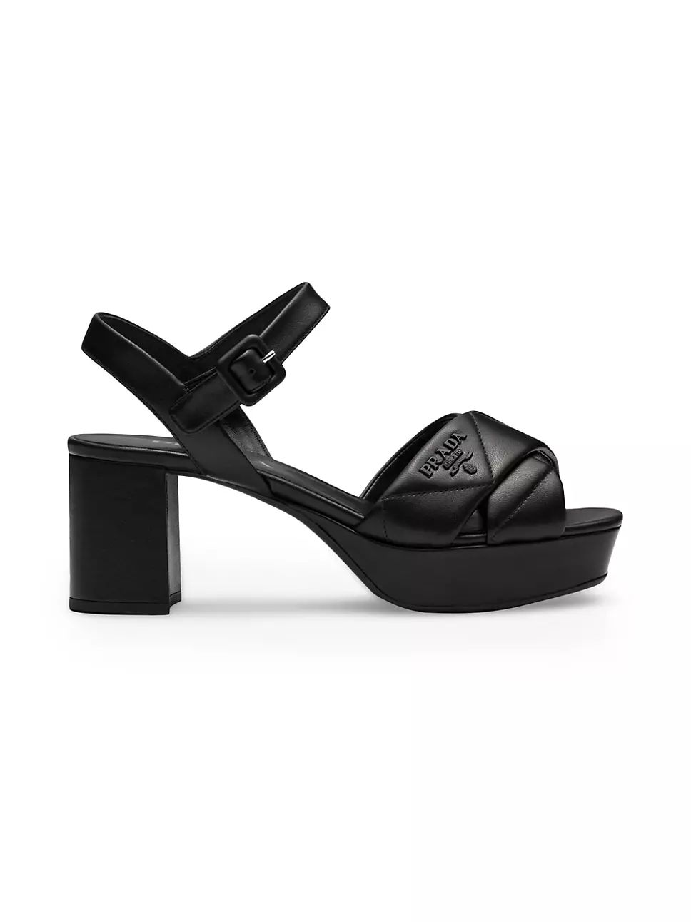 Quilted Nappa Leather Platform Sandals | Saks Fifth Avenue