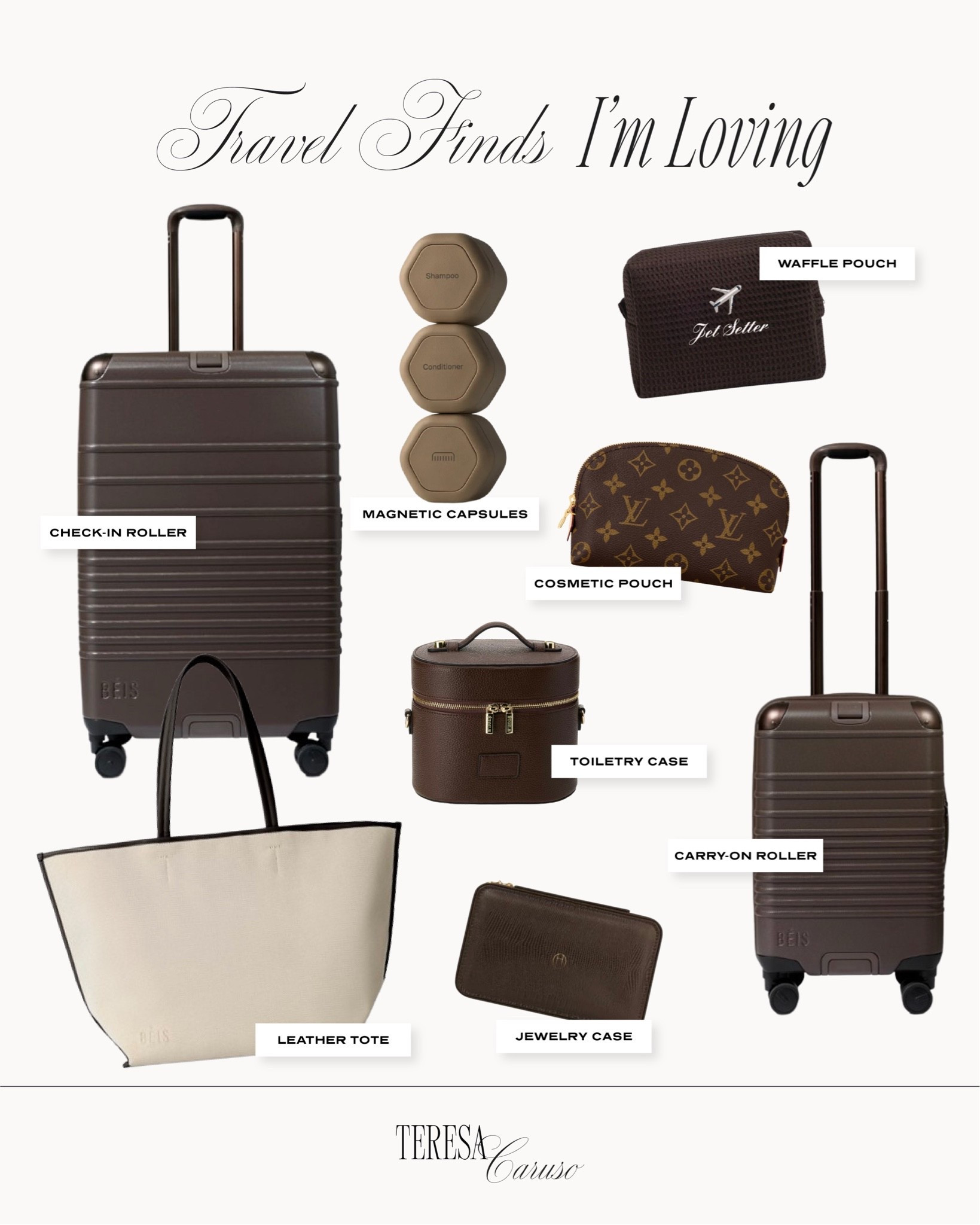 Travel finds I’m loving! 

Travel must haves, luggage, travel accessories, travel tote, beis

#LTKTravel