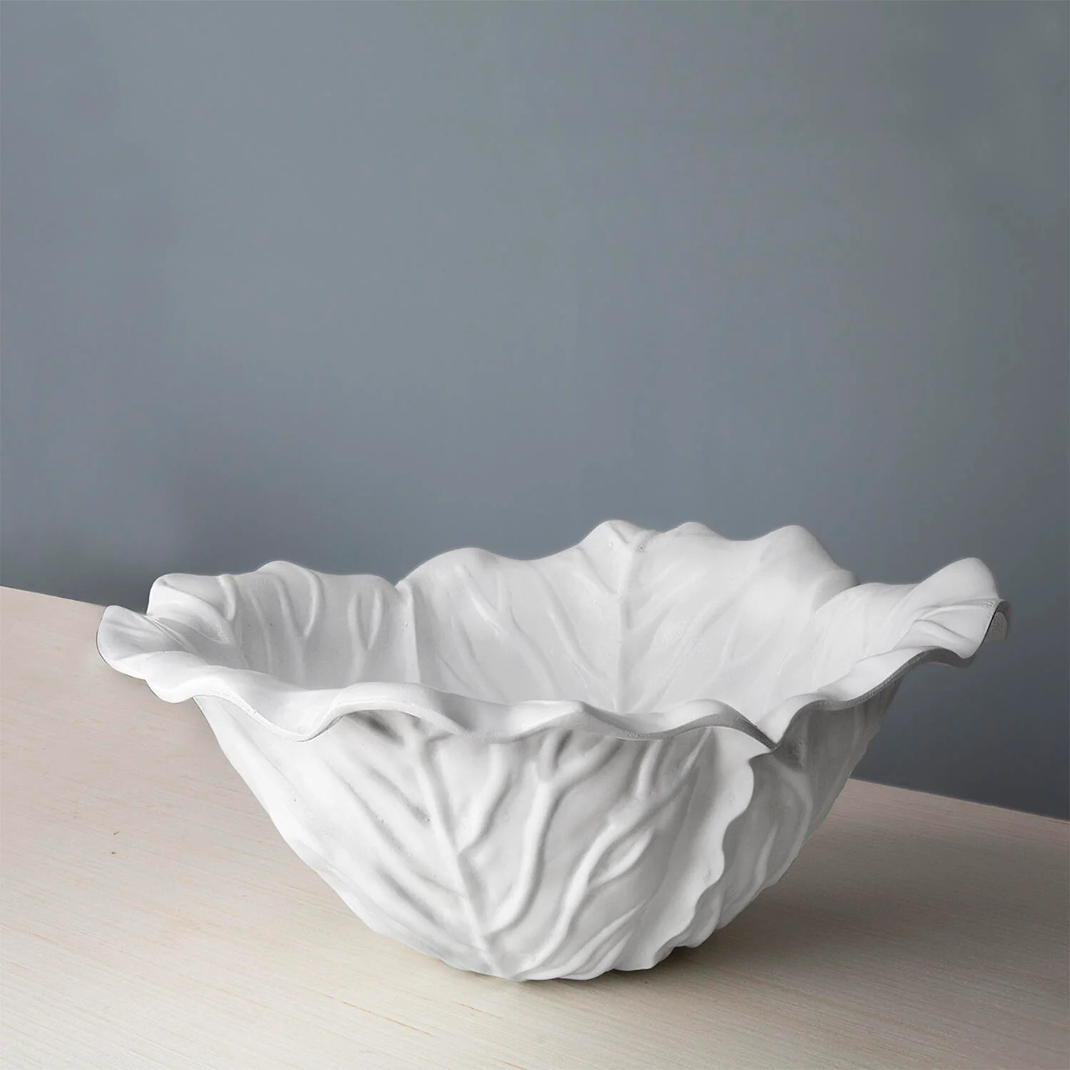 VIDA Lettuce Large Bowl (White) | Beatriz Ball