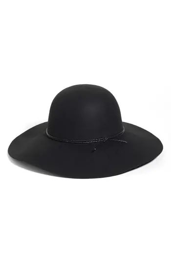 Women's Halogen Wool Floppy Hat - Black | Nordstrom