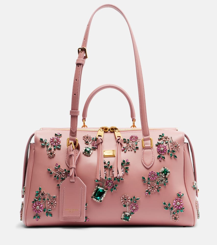 Dolce&Gabbana Vittoria Large embellished leather tote bag | Mytheresa (US/CA)