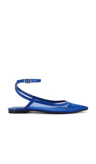 Sheer Glitter Jules Flat in Bright Navy | Revolve Clothing (Global)