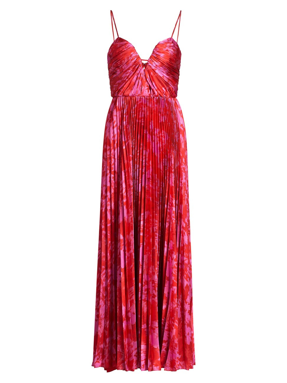 Women's Suzette Abstract Satin Maxi Dress - Star Gazing Lillies - Size 4 | Saks Fifth Avenue
