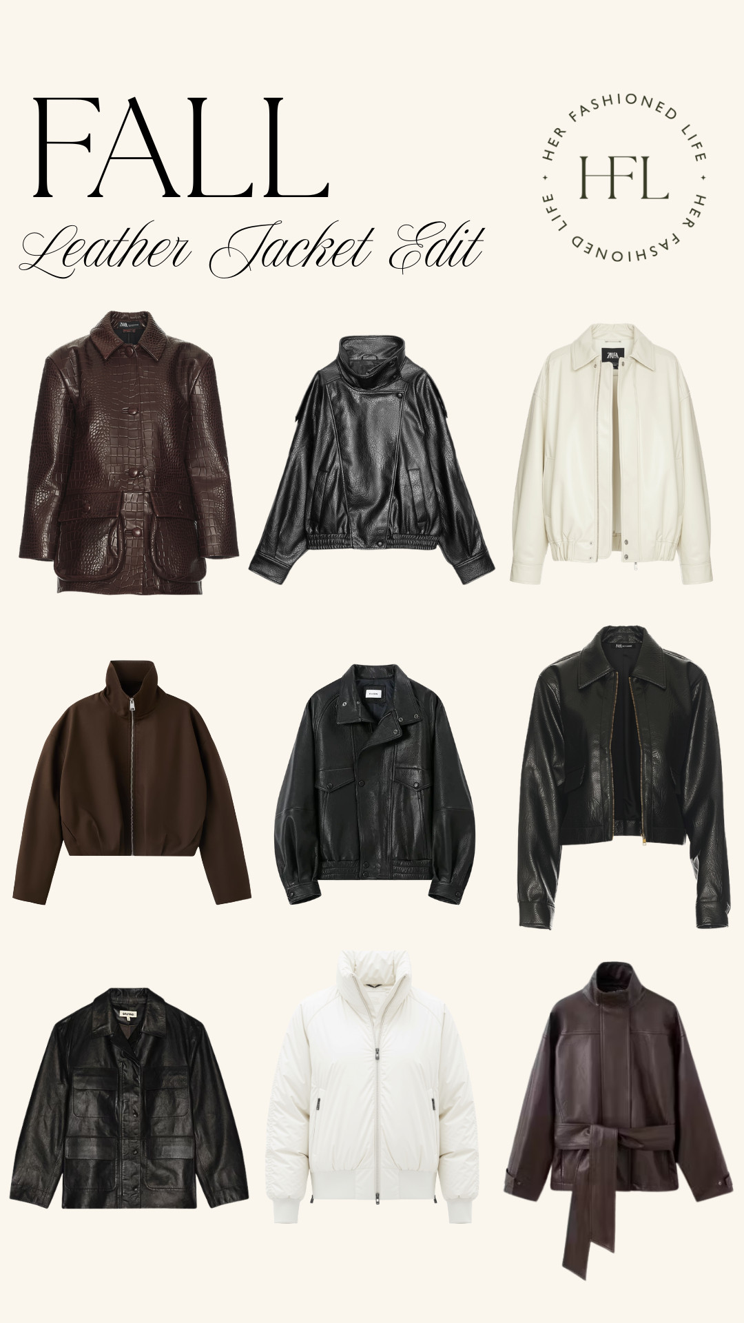 Rounded up my favorite leather jackets for fall. Here's the link for the lambskin jacket from Atorie - https://go.shopmy.us/p-78777386 

 #leatherjacket #falljacket #fallstyle #ltkstyle #LTKootd #LTKOver40