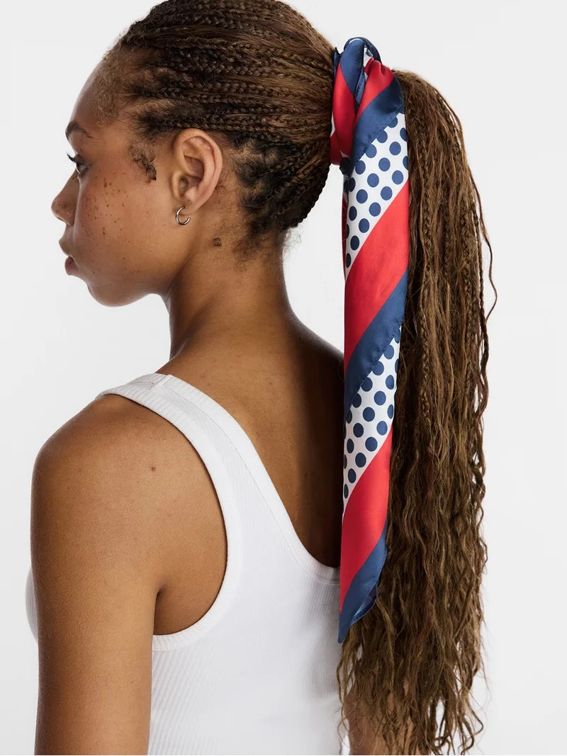 No Boundaries Women's Americana Print Square Scarf | Walmart (US)