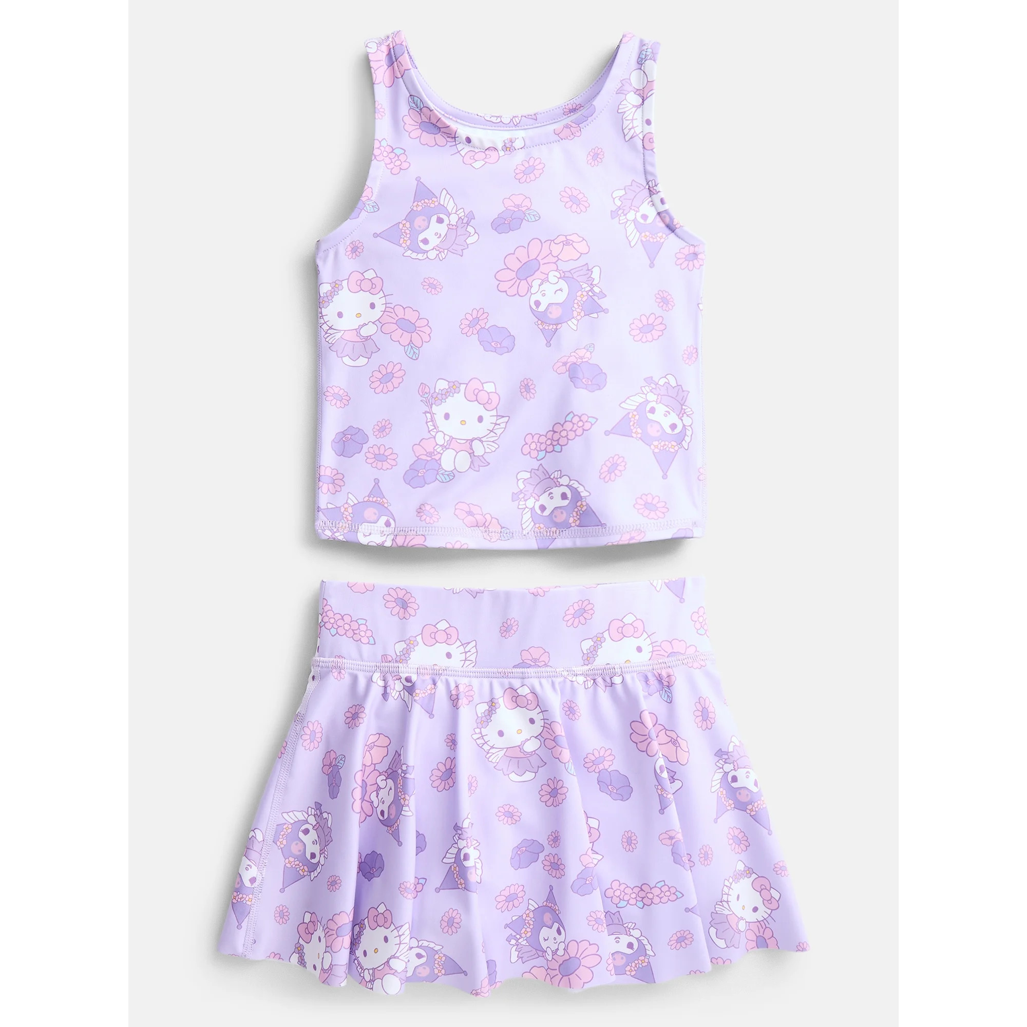 Hello Kitty and Friends Toddler Girls' Active Tank Top and Skort Set, 2-Piece, Sizes 12M-5T | Walmart (US)