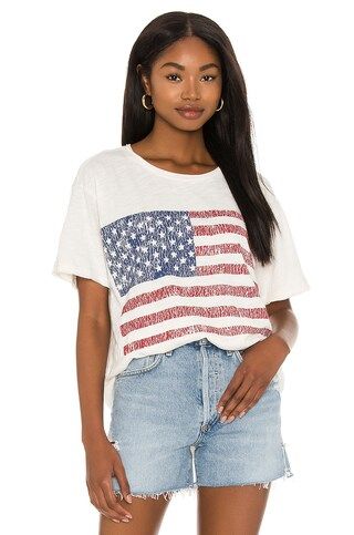 Show Me Your Mumu Cooper Tee in American Flag Graphic from Revolve.com | Revolve Clothing (Global)