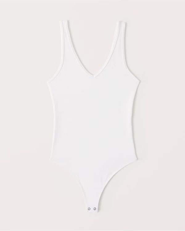 Seamless V-Neck Bodysuit | Abercrombie & Fitch (US)