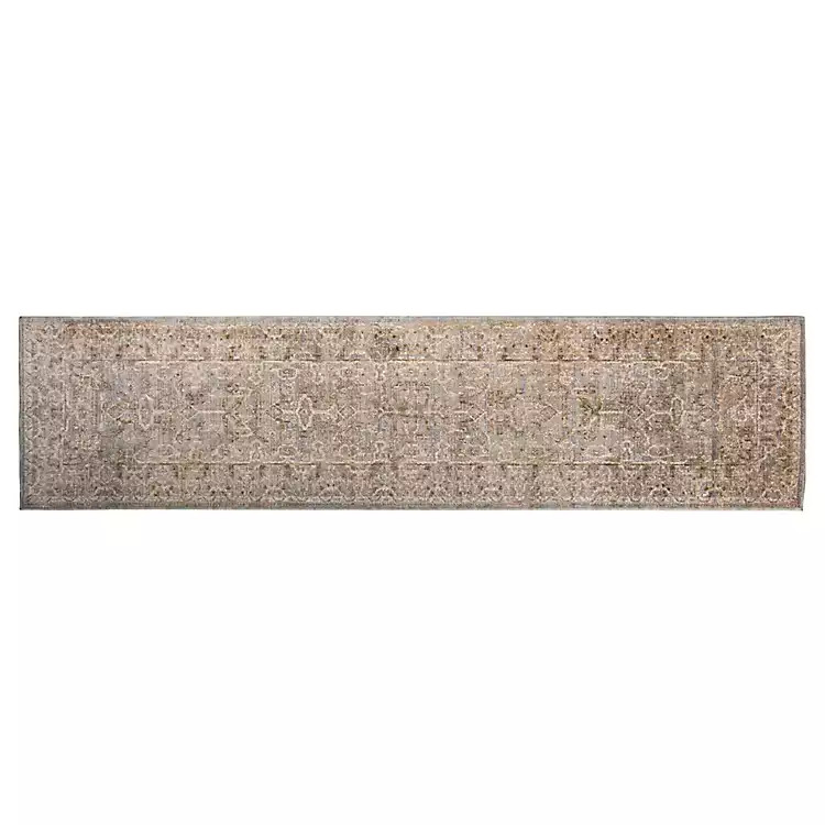 New! Vanilla Gray Paola Traditional Runner, 2x8 | Kirklands