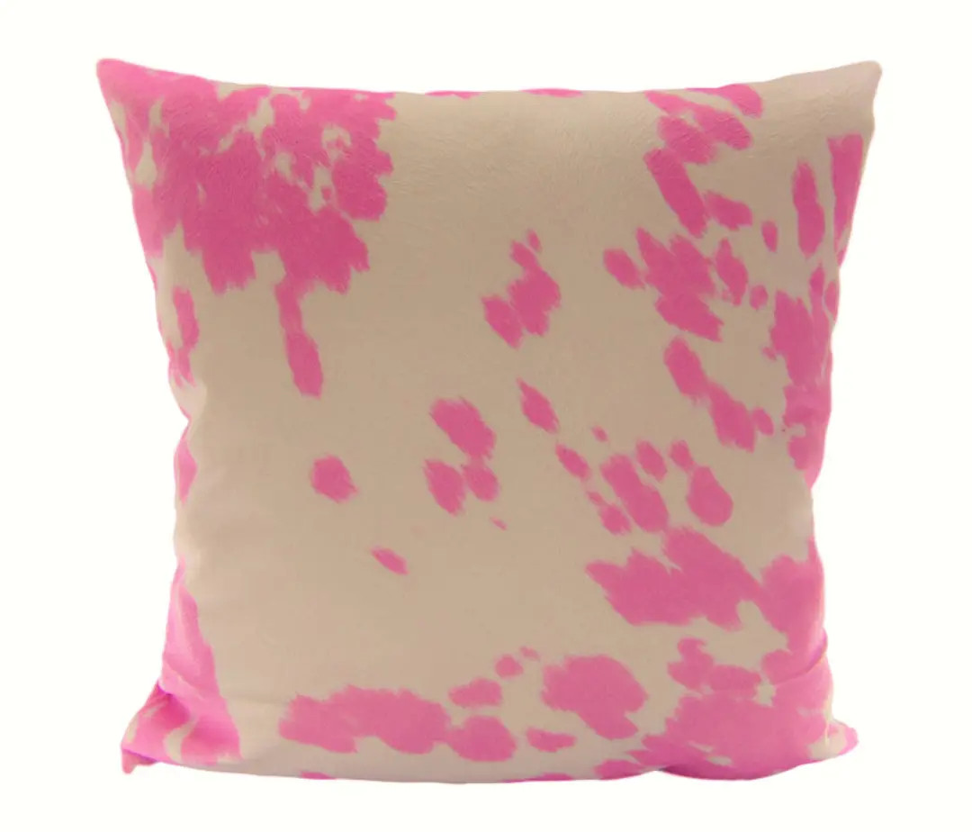 Cow Pillow Pink Faux Fur Velvet 18x18 Pillows Home Decor Covers - Etsy | Etsy (US)