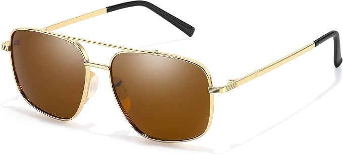 TJUTR Tangle Free Aviator Sunglasses for Women Men, Polarized UV400 Protection Sun Glasses, No-Sn... | Amazon (US)