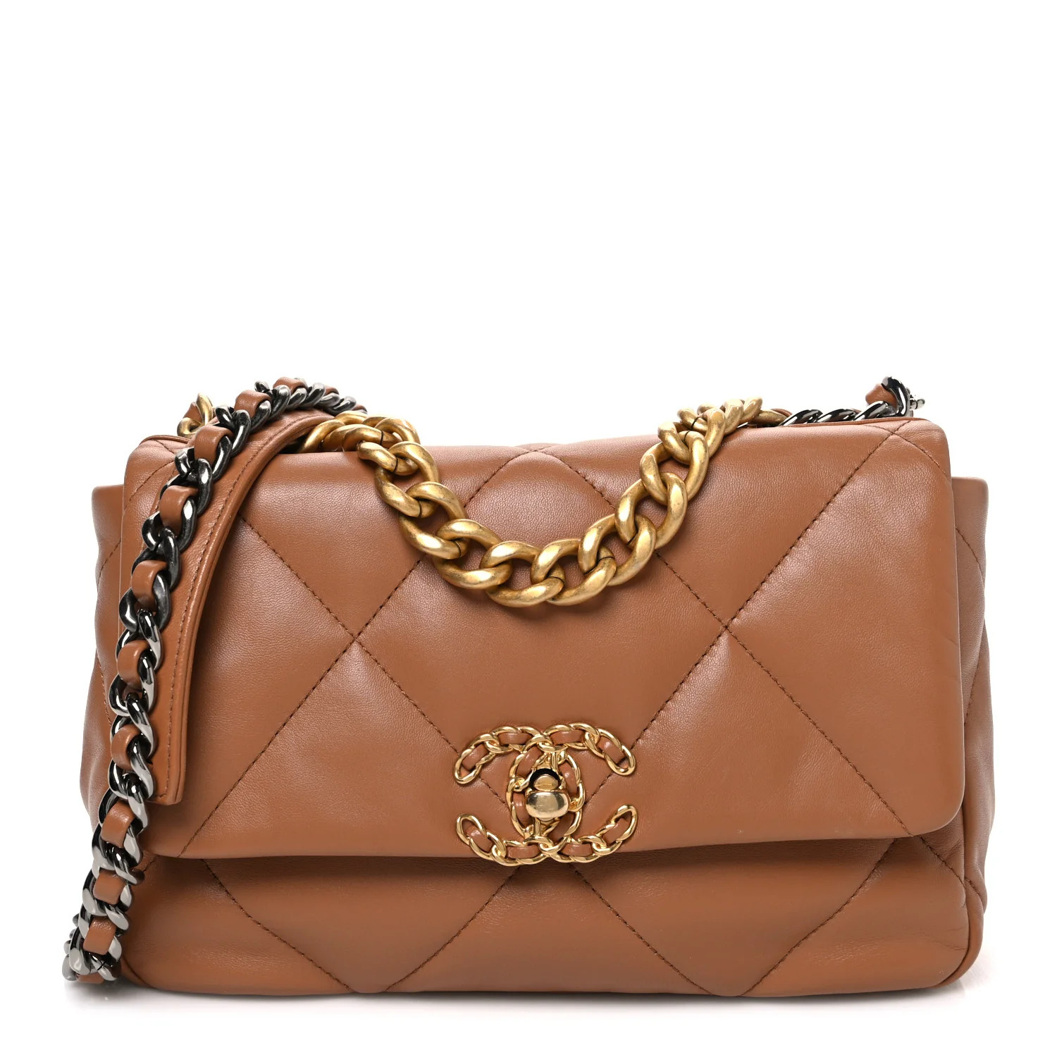 Lambskin Quilted Medium Chanel 19 Flap Black | FASHIONPHILE (US)