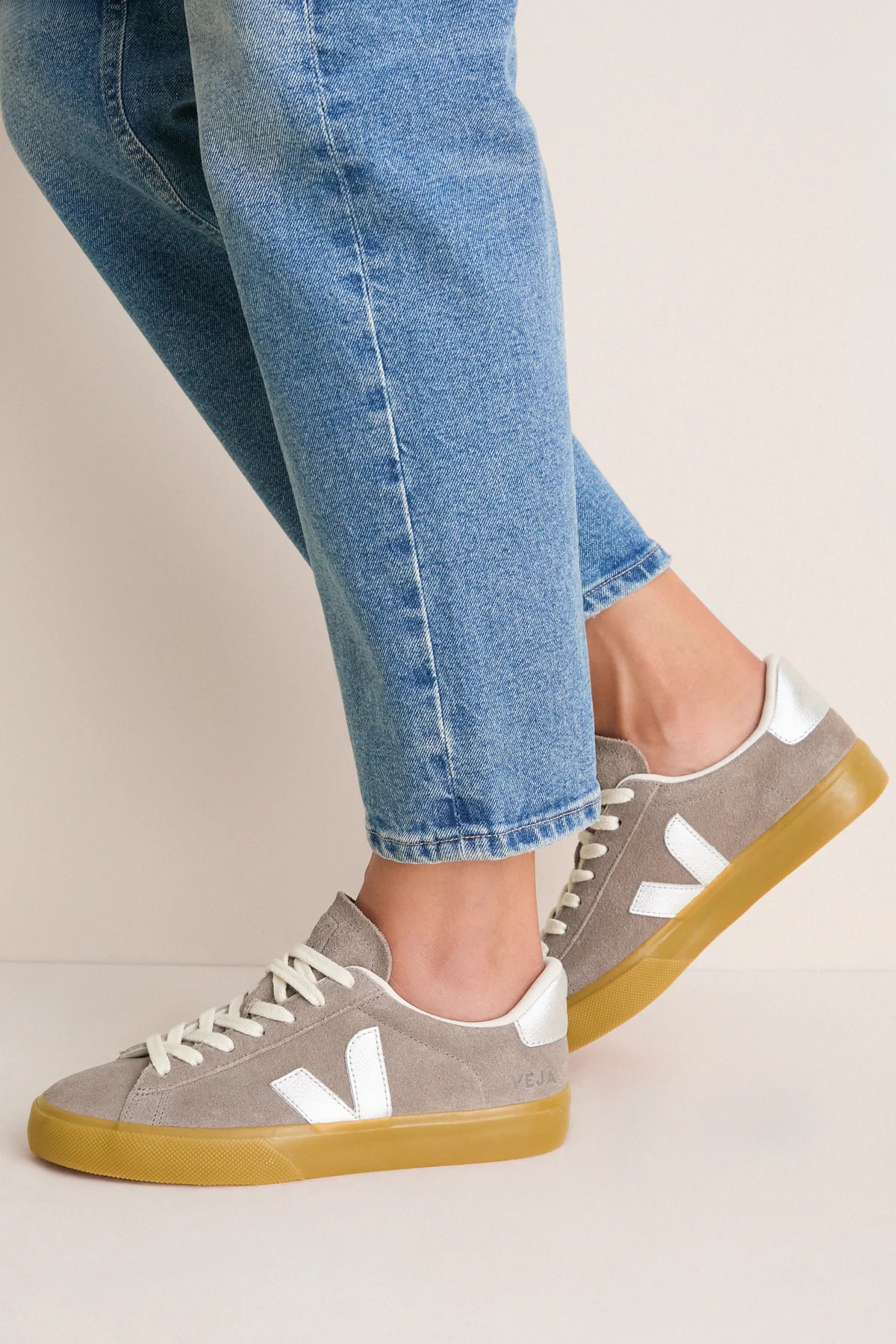 Moonrock Silver Natural Campo Sneakers | Tuckernuck (US)