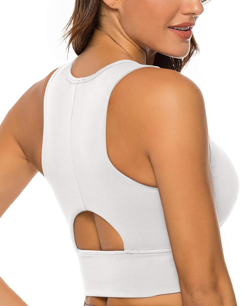 nine bull Sports Bras for Women High Impact Sports Bra - Removable Padded Yoga Racerback Bra Work... | Amazon (US)