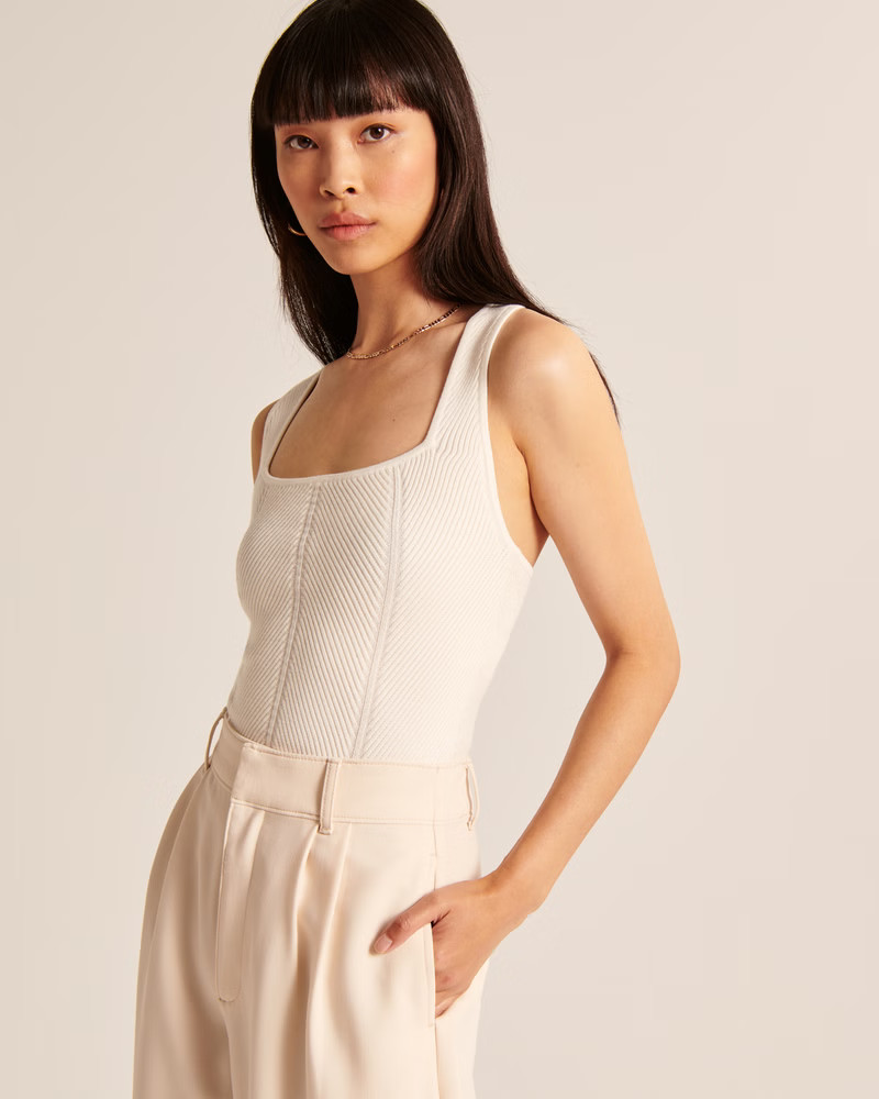 Elevated Ribbed Crossback Tank | Abercrombie & Fitch (US)