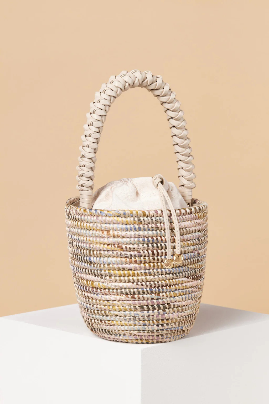 Woven Handle Lunchpail / Dusty Rainbow Mélange | Cesta Collective