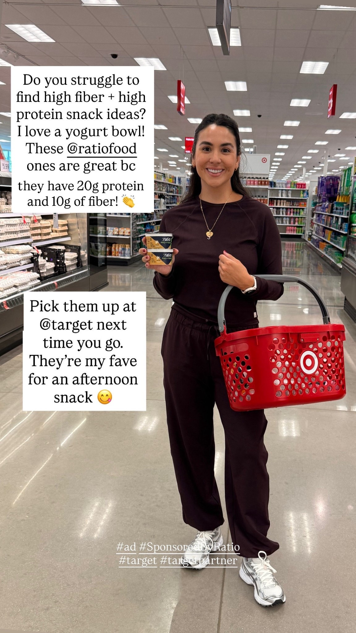 #AD Super excited about this new @Target find today! I always have a hard time finding high fiber and protein snacks. The @ratiofood Pro-Fiber are great because they have 20g of protein and 10g of fiber. They are my new fave afternoon snack! #SponsoredbyRatio #target #targetpartner


#LTKmomlife #LTKActive #LTKfoodie