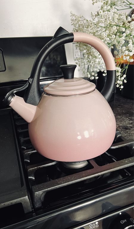 Pink kettle by Le Creuset is the sweetest. Makes a lovely gift for the tea lover in your life. 

Cookware, kitchen essential, cast iron cookware, tea kettle 

#LTKhome #LTKGiftGuide #LTKunder100