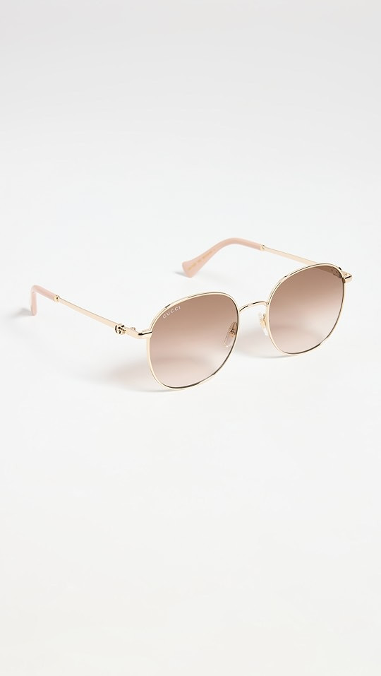 Mini Running Metal Round Sunglasses | Shopbop