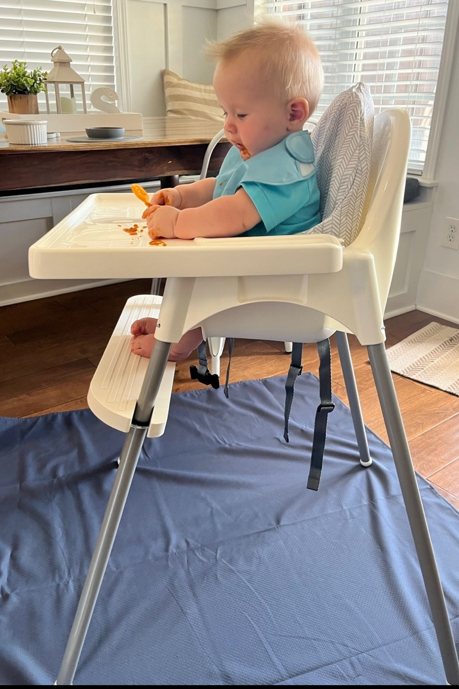 If you need an affordable high chair option that can still achieve that 90-90-90 positioning without breaking the bank. You can grab the ikea highchair and purchase an additional foot support and cushion to give them proper core support and stability. 

#LTKKids #LTKBaby #LTKFindsUnder50