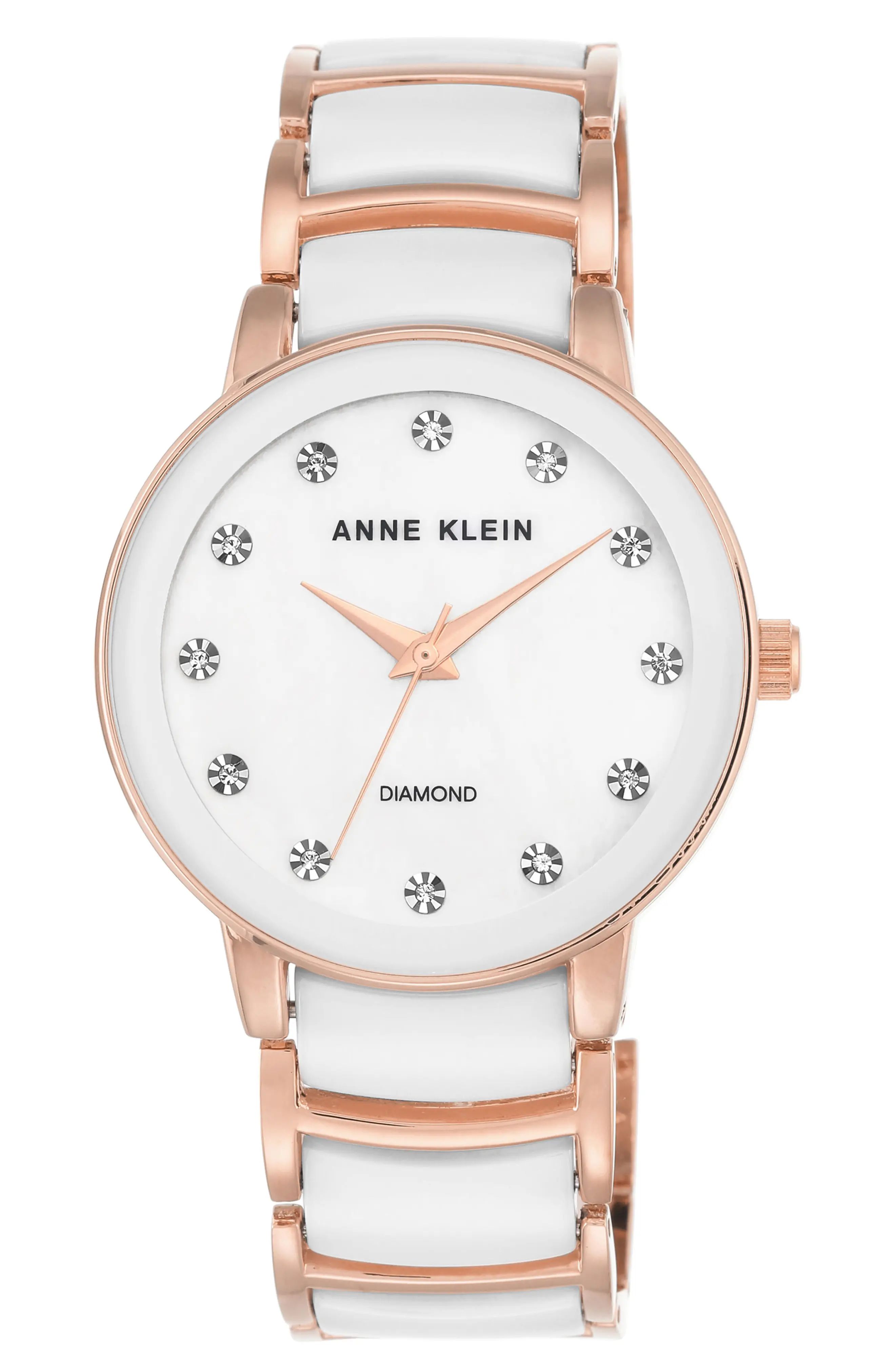 Diamond Dial Ceramic Bracelet Watch, 36mm | Nordstrom