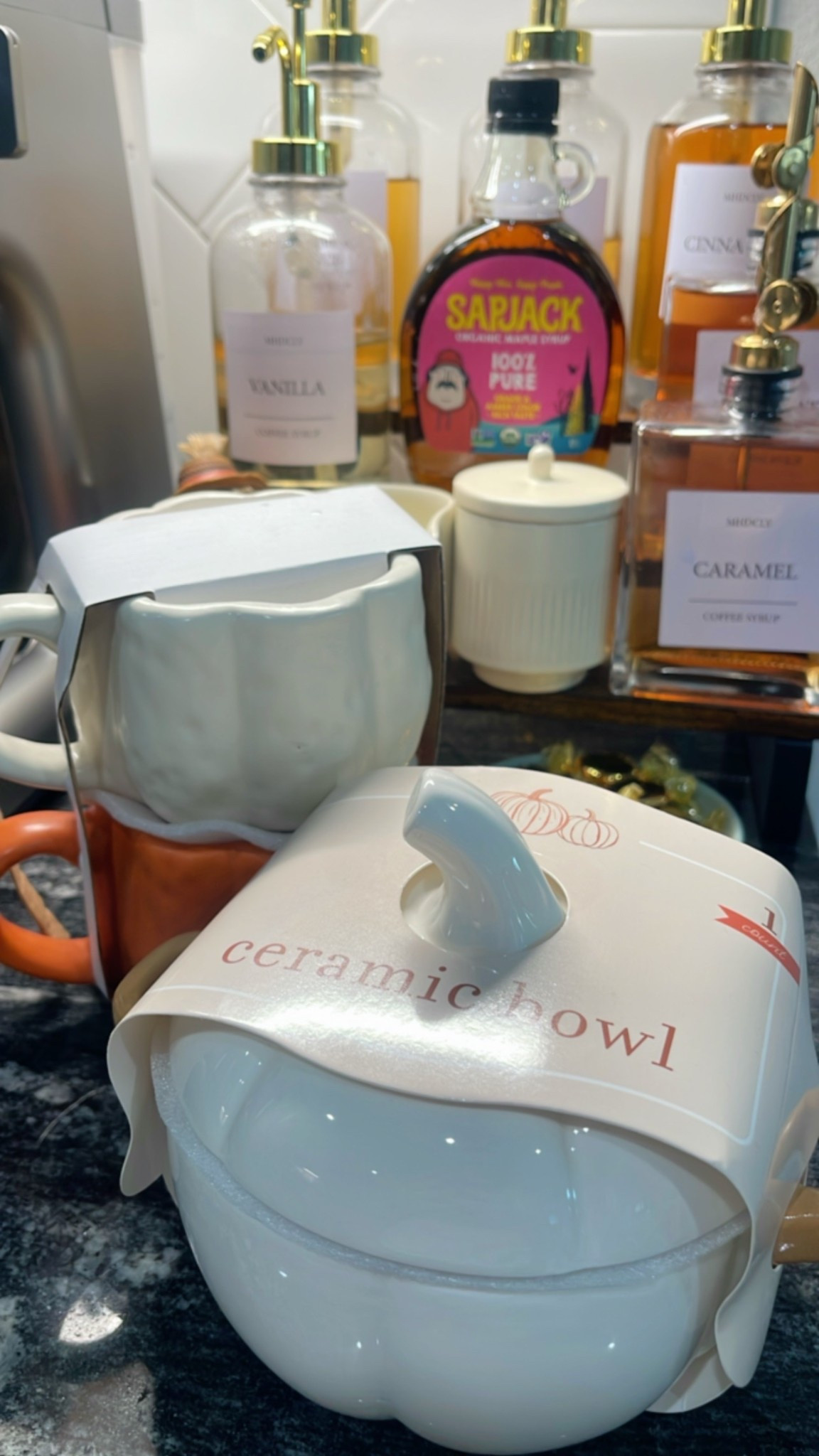 This is your gentle reminder that cozy fall mornings start with the little things 🍂
My mom brought over these new pumpkin mugs and a matching ceramic bowl from Target and I’m completely in love.
They’re giving all the fall coffee bar vibes and I had to link them before they sell out!

🧺 Fall coffee finds linked on LTK
#TargetStyle #LTKhome #LTKunder50 #PumpkinMugs #CozyKitchen

#LTKParties #LTKSeasonal #LTKHome