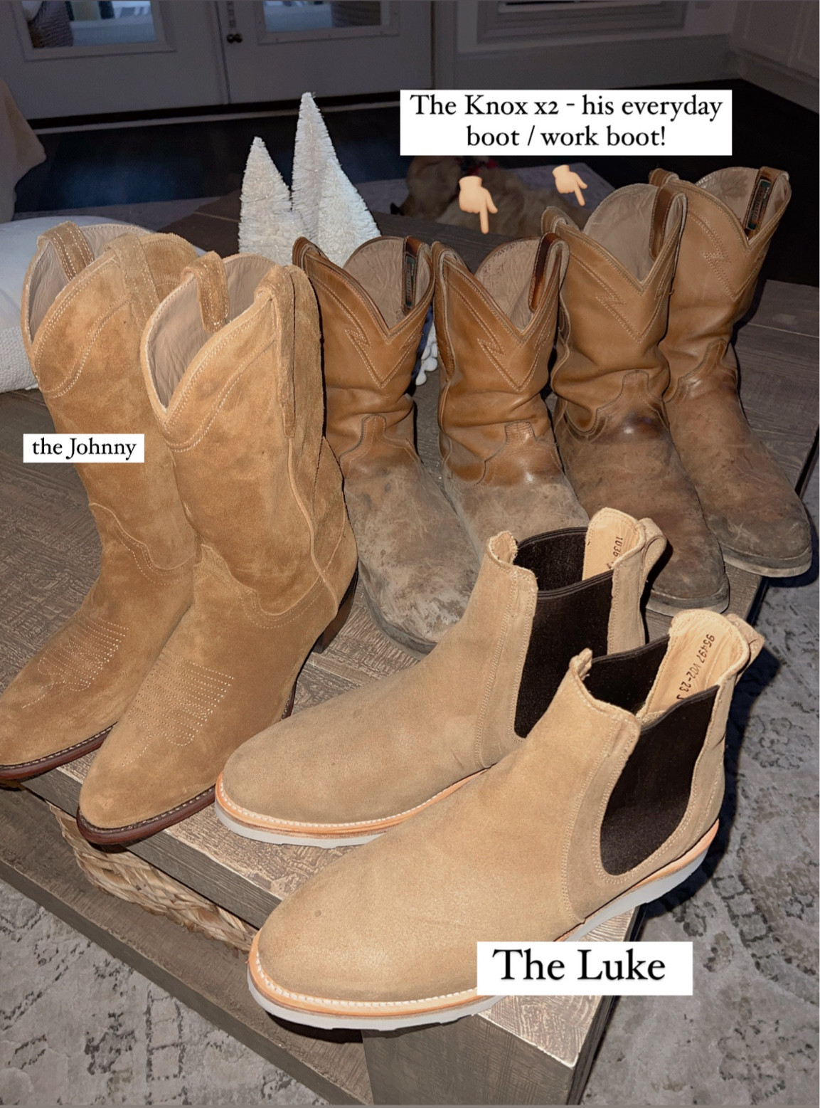 Tecovas is doing 20% off sitewide! This NEVER happens — these are the only boots JD wears everyday! 🤎🤌🏼🥾

For him / men’s / cowboy boots / work boots / gift guide / Holley Gabrielle 

#LTKsalealert #LTKmens #LTKCyberWeek