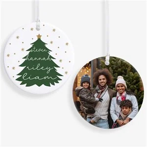 Scripted Spruce Personalized Ornament- 2.85 | Personalization Mall