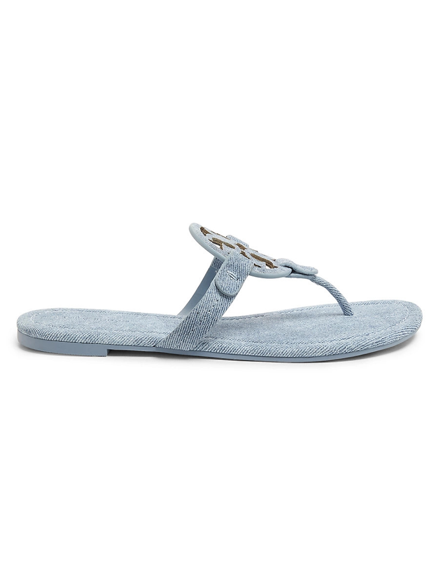 Women's Miller Logo Strap Sandals - Blue Cloud - Size 5.5 | Saks Fifth Avenue