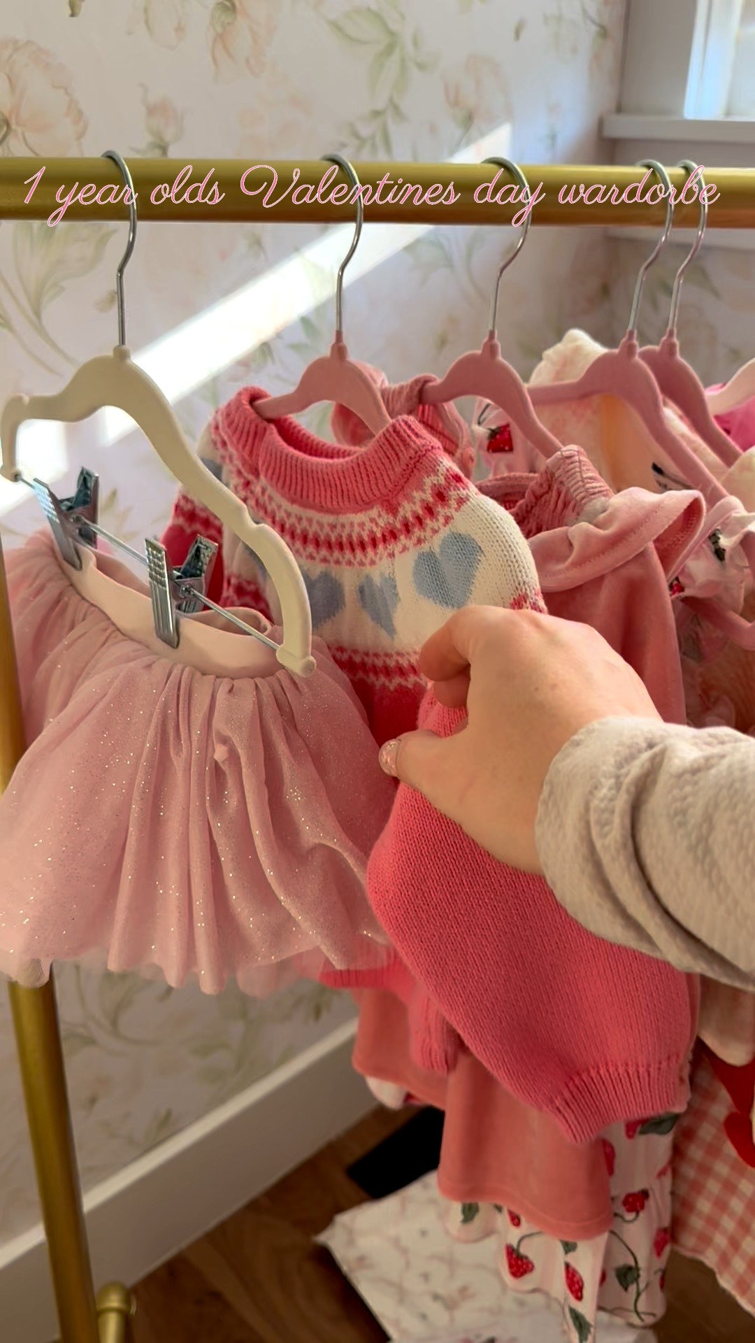 Obsessed with all of my 1 year olds hearts and pink this February 💗🎀🩰💕🧸❤️