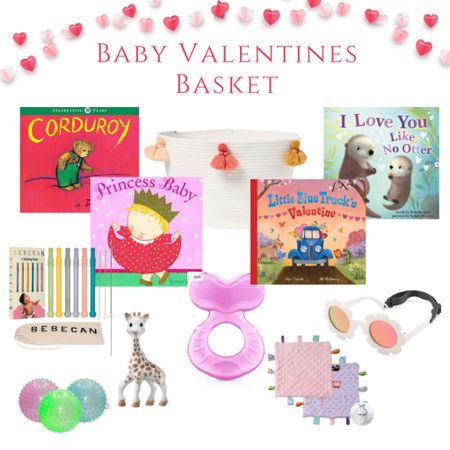 Baby Valentine’s Day gift basket. Baby books. Teether. Pink

#LTKSeasonal #LTKbump #LTKbaby