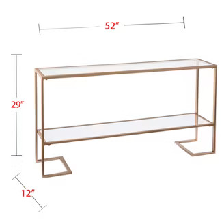 Horzen Glam Narrow Console - Aiden Lane | Target