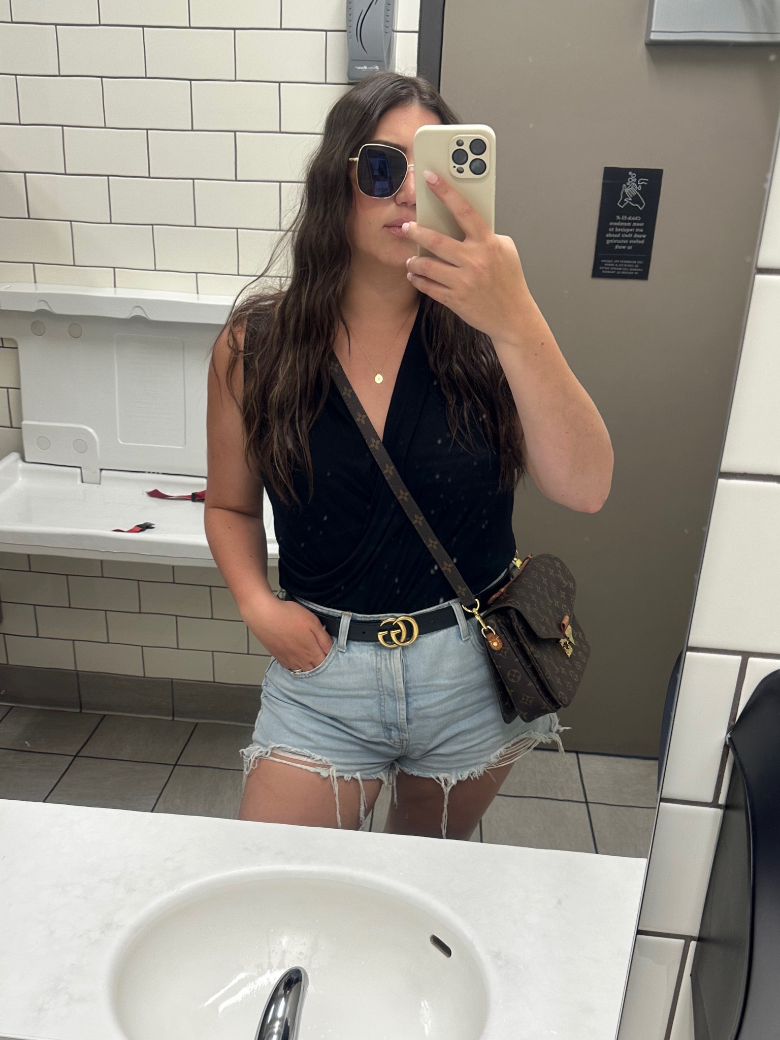 Cutest summer outfit brought to you by the Chick Fil A bathroom 🤣 

Find more content on Instagram @amandadealdesigns for daily shopping trips, more sources, & daily inspiration amazon, Aerie, cami bras, comfy clothes, fashion finds, ootd, workwear, LuLulemon, spring outfits, summer, Abercrombie and Fitch, ugg dupe, Target, Walmart, Aritzia, free people, H&M, workout, midsize, athleta, old navy, gap, cargo pants, straight jeans, swimsuit, cover ups, Birkenstocks, free people, dresses, sunglasses, Norma kamali, Diana dress, country concerts, beach wear, vacation outfits, resort wear, coastal cowgirl, coastal grandma, Nordstrom sale

#LTKSale #LTKmidsize #LTKcurves