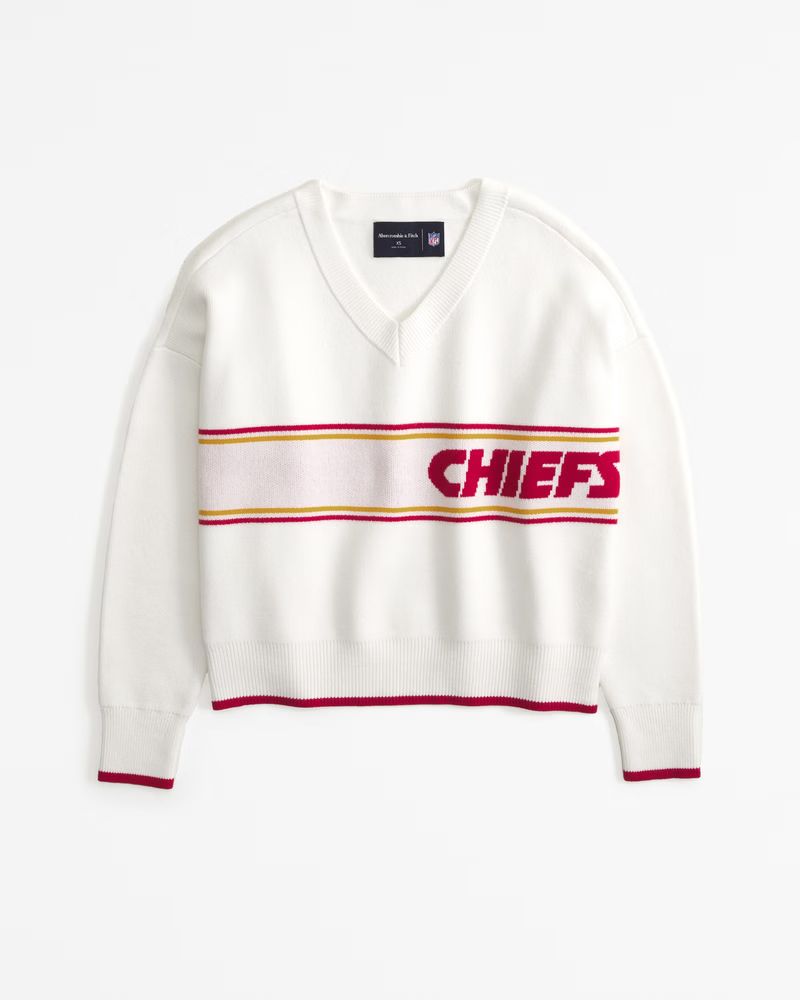 Kansas City Chiefs LuxeLoft V-Neck Sweater | Abercrombie & Fitch (US)