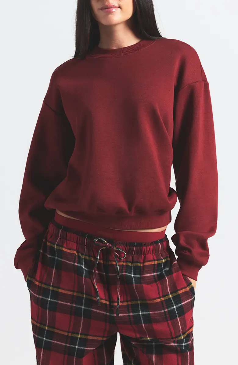 Cotton Fleece Blend Classic Crewneck Sweatshirt | Nordstrom