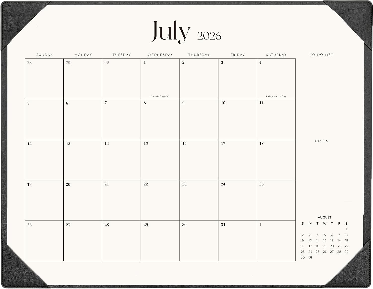 Desk Calendar 2026-2027 with Desk Mat – 22" x 17" Large Desk Pad Calendar Runs from July 2026 t... | Amazon (US)