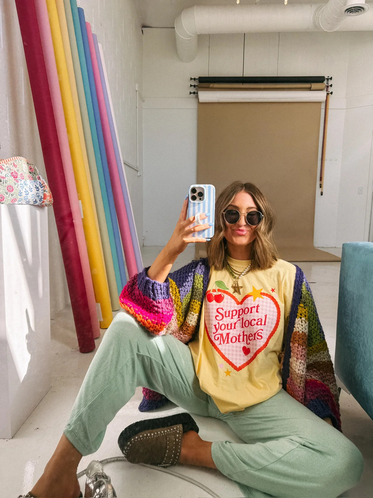 ETTA OG | support local mothers heart graphic tee | Etta+East